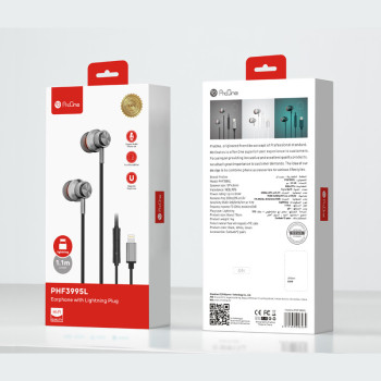 هندزفری پرووان (PROONE) مشکی سیم دار با جک 3.5 میلی متری مدل  PHF3995-L  