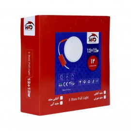 پنل 12+12 وات گرد توکار قابل تنظیم اچ ام دی HMD سه حالته سفید آفتابی
