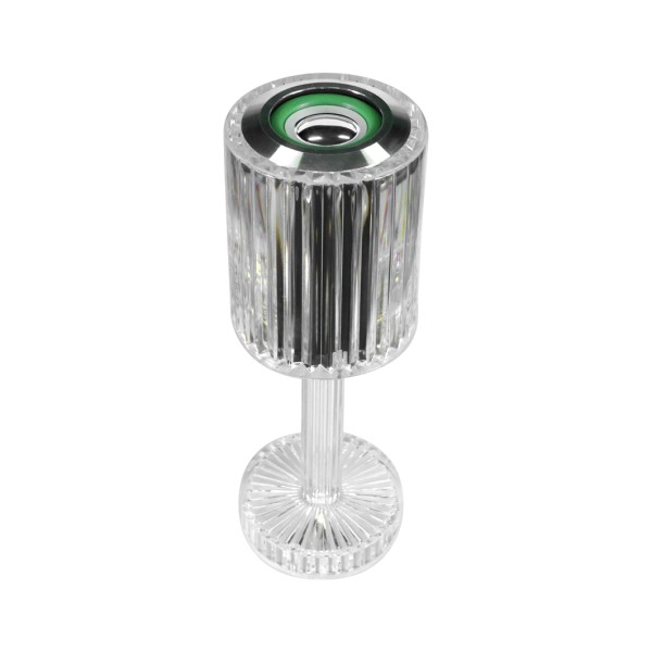 آباژور ال ای دی موزیکال کریستال ساده با اسپیکر بلوتوث و نور RGB