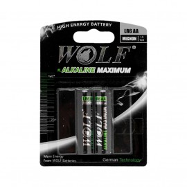 باتری قلمی مدل Alkaline ولف (WOLF) مدل LR6 بسته‌ی 2 عددی