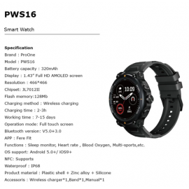 ساعت هوشمند پرووان (PROONE) سبز مدل PWS16