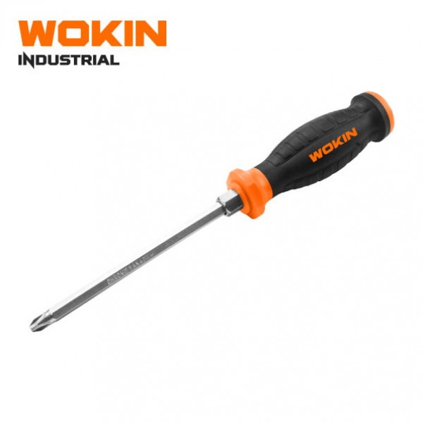 پیچ گوشتی ضربه خور چهارسو PH2*100 ووکین (WOKIN) کد 201664
