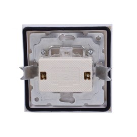 کلید دوپل بارانی خیام الکتریک IP44 مدل آرام سفید بسته 10عددی